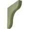 Ekena Millwork 1 3/4"W x 10 1/2"D x 10 1/2"H Eaton Wood Vintage Decor Bracket, Restoration Green BKTWD02X11X11EAGR - alternate 1